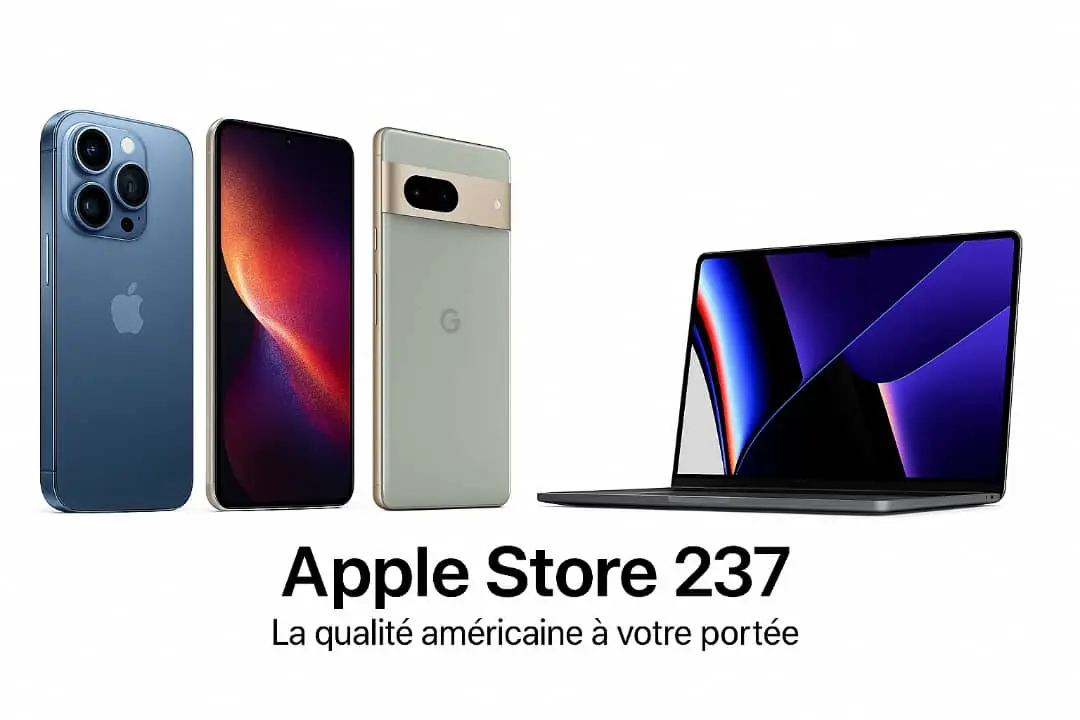Découvrez les meilleurs smartphones et MacBook chez Apple Store 237 iPhone, Samsung, Google Pixel et MacBook en promotion chez Apple Store 237 – Boutique de smartphones et ordinateurs au Cameroun